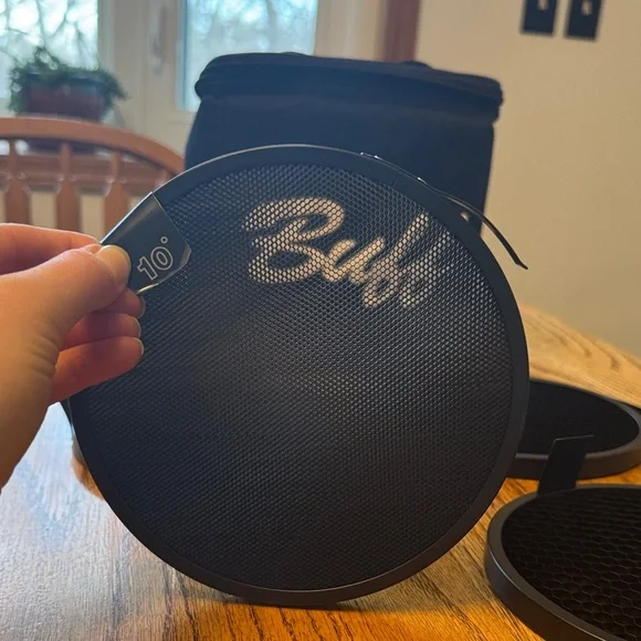 Buff Black Honeycomb Light Grids with Case